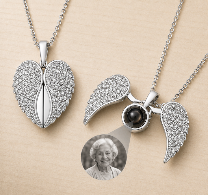 Guardian Angel Photo Projection Necklace