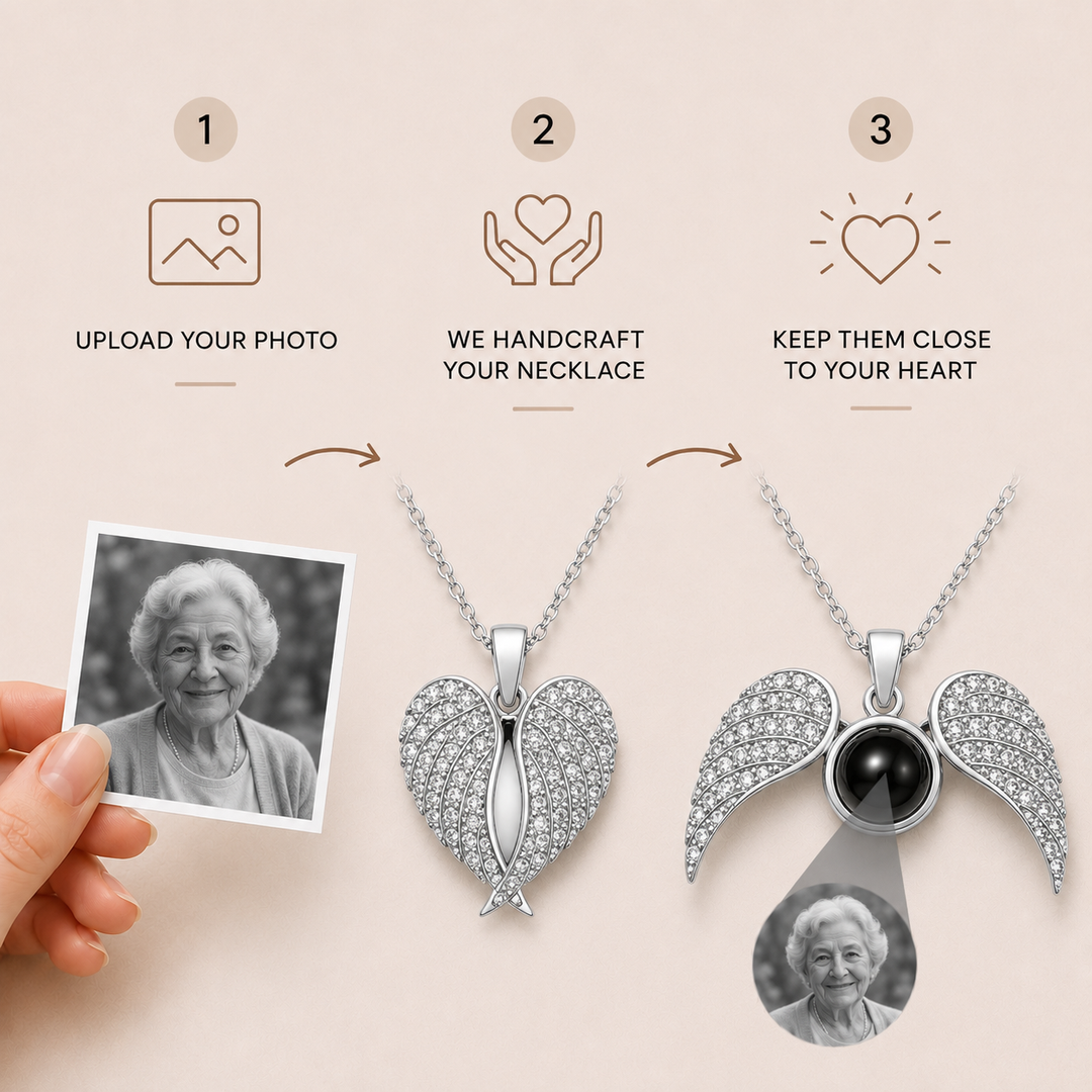 Guardian Angel Photo Projection Necklace