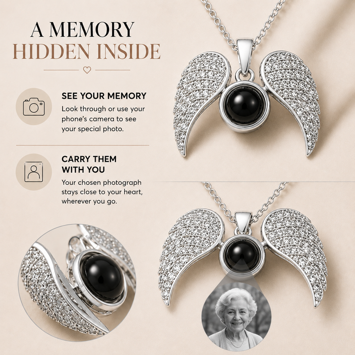 Guardian Angel Photo Projection Necklace