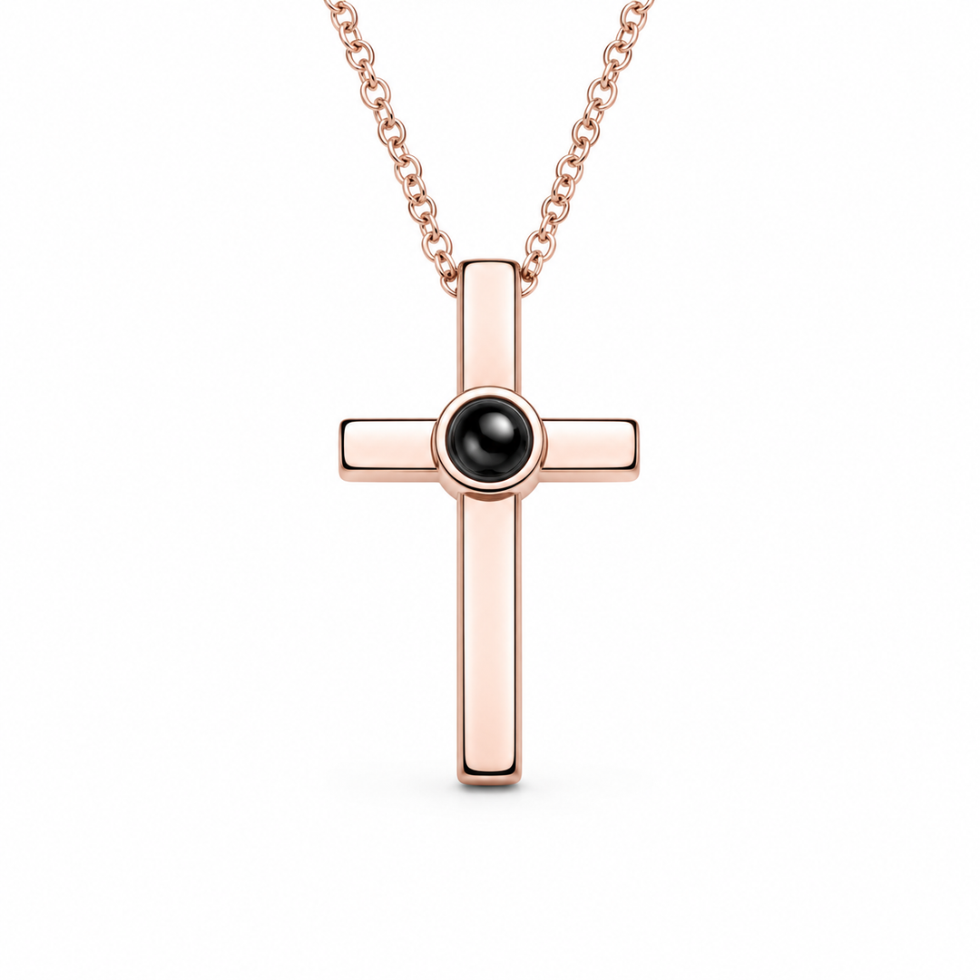 Cross Projection Necklace