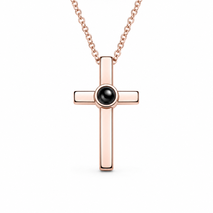 Cross Projection Necklace