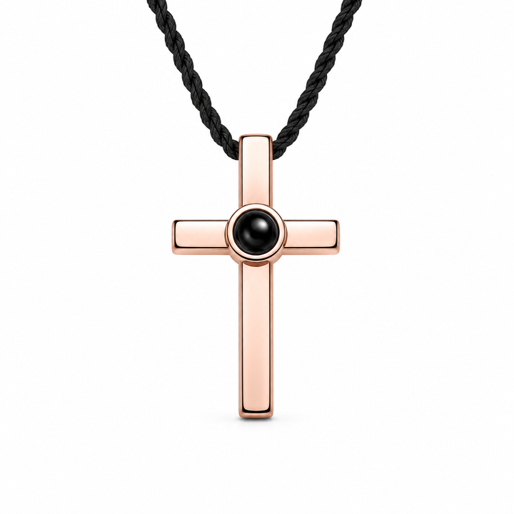 Cross Projection Necklace