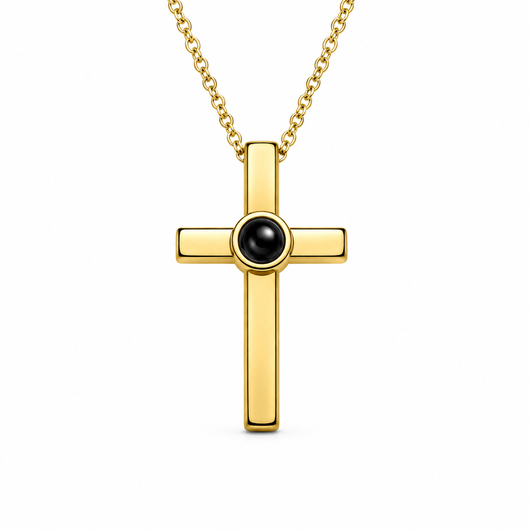 Cross Projection Necklace