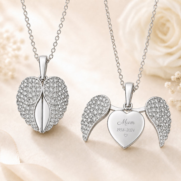 Guardian Angel Engraved Necklace