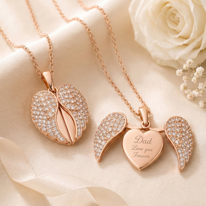 Guardian Angel Engraved Necklace